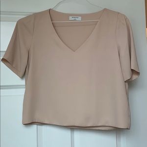 NWOT Aritzia Babaton Randy Blouse Sz S Pink Prima